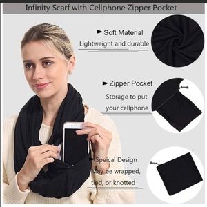 Beyond Yoga Hidden Pocket Infinity Scarf